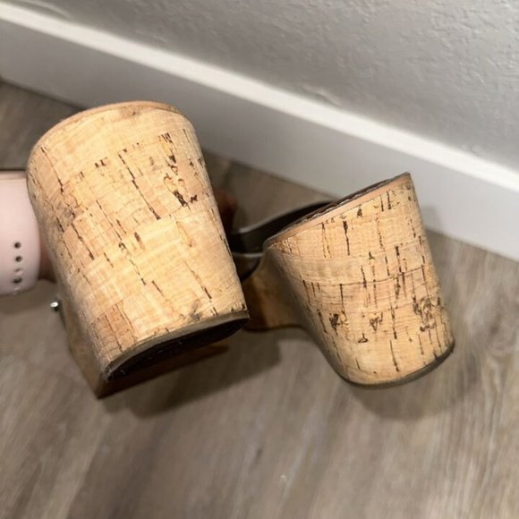 Sam Edelman Slip On Open Toe Sie 7.5M EUR 38 Silver Solid Wedges Women's - Picture 12 of 16